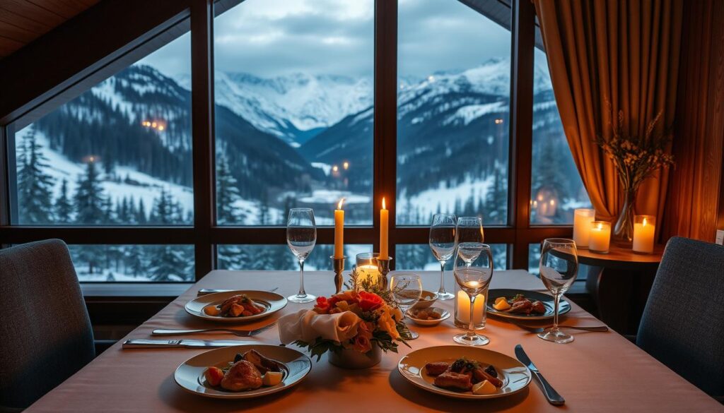 Romantyczna kolacja w górskim kurorcie Romantyczna kolacja w górskim kurorcie