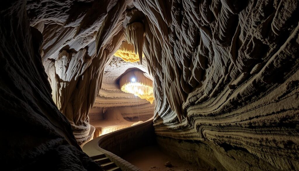 Unikalne korytarze jaskini Unikalne korytarze jaskini