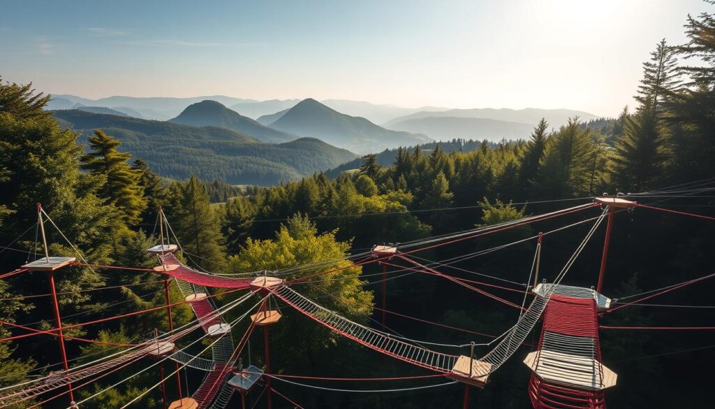 park linowy dla dzieci w Beskidach park linowy dla dzieci w Beskidach