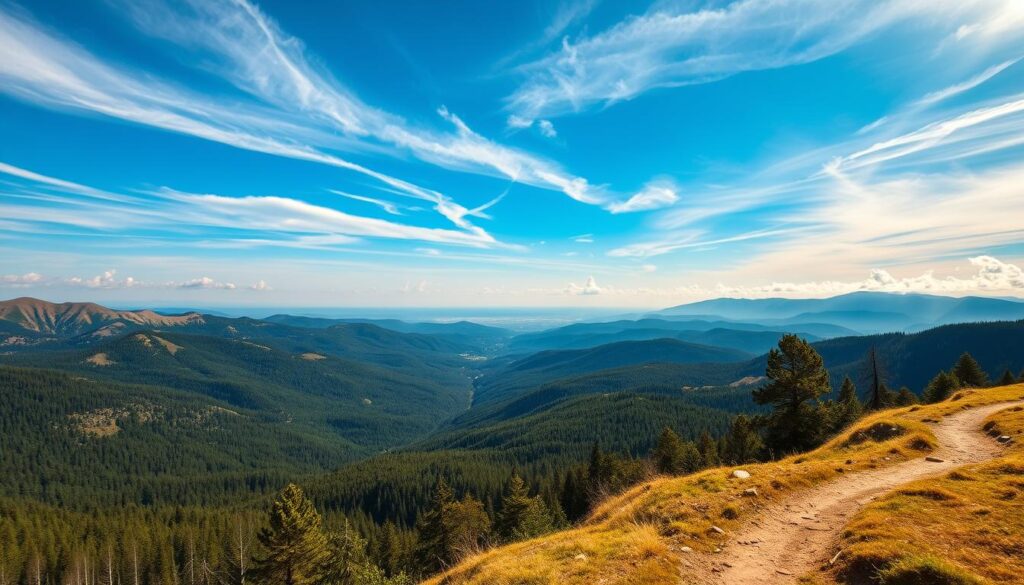 panorama Beskidów ze szczytu Matyski panorama Beskidów ze szczytu Matyski