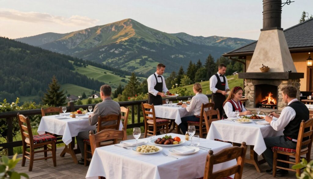 Restauracja widokowa Beskidy kuchnia regionalna