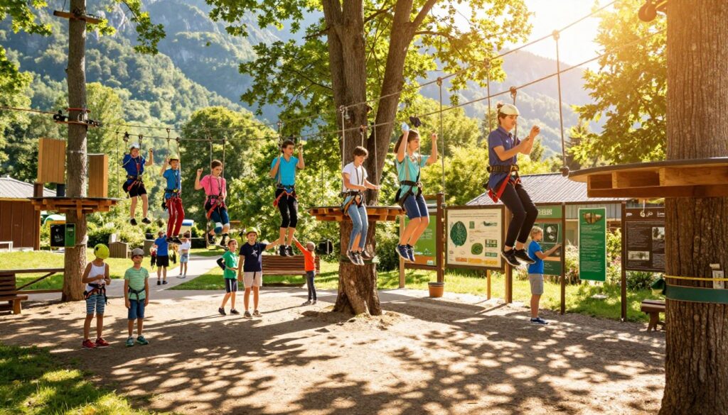 park linowy i ścieżki edukacyjne w Istebnej