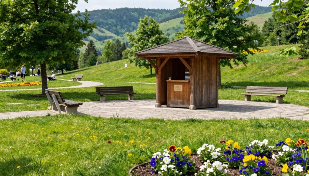 park zdrojowy tężnia solankowa