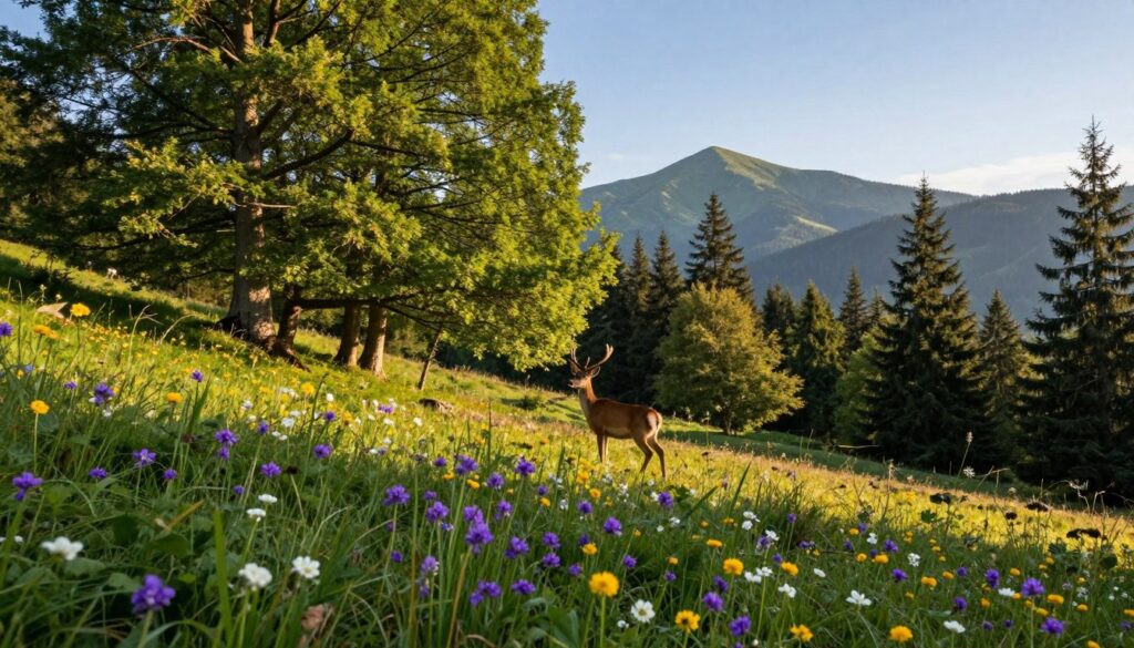 przyroda flora i fauna Beskidów