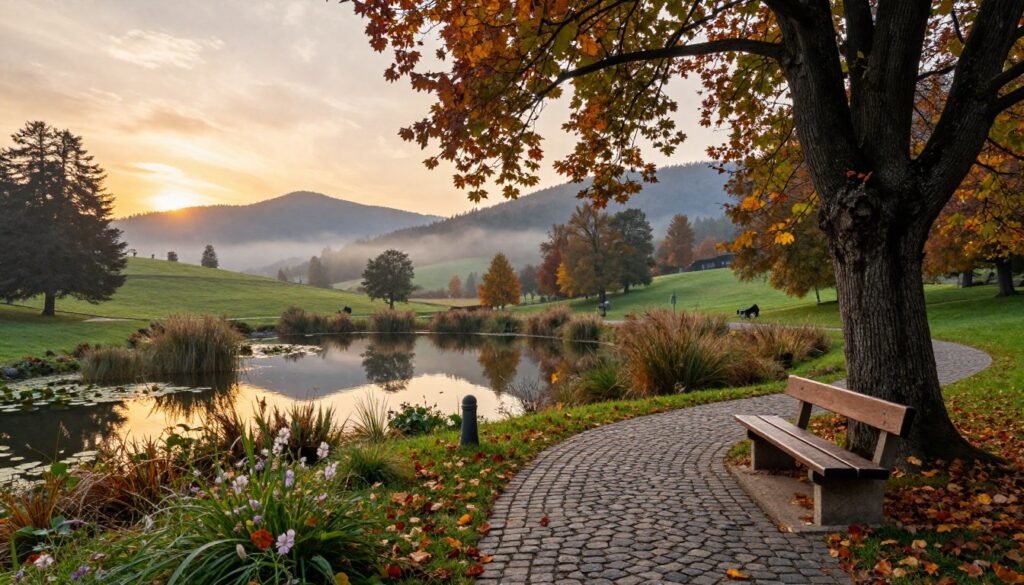 park zdrojowy w Beskidzie Niskim