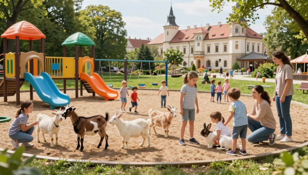 Atrakcje dla dzieci w Żywcu - Mini Zoo i plac zabaw w Parku Zamkowym Atrakcje dla dzieci w Żywcu - Mini Zoo i plac zabaw w Parku Zamkowym